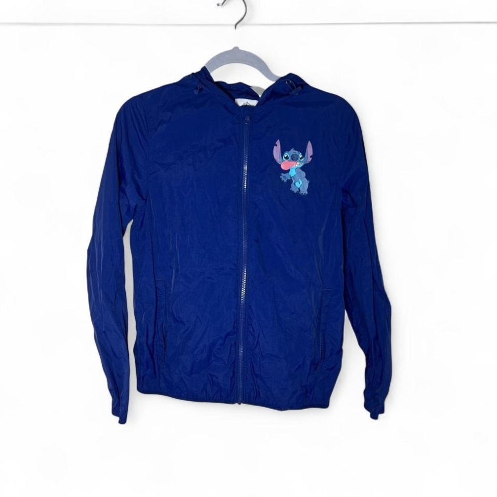 Disney Parks navy blue Stitch windbreaker jacket Sizeβ M #windbreaker #disney